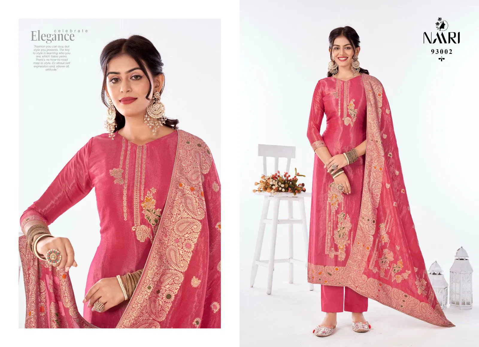 Nusarat By Naari Simer Jacquard Designer Salwar Suits Wholesale Price In Surat